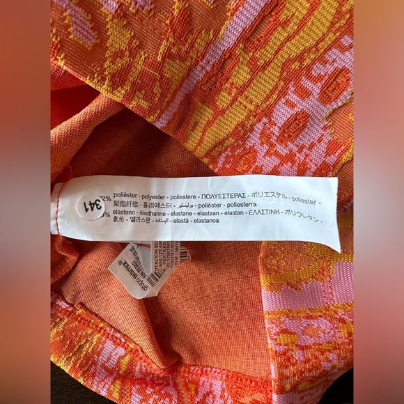 Zara Orange and Pink Women's Top- size Medium - Picture 6 of 6